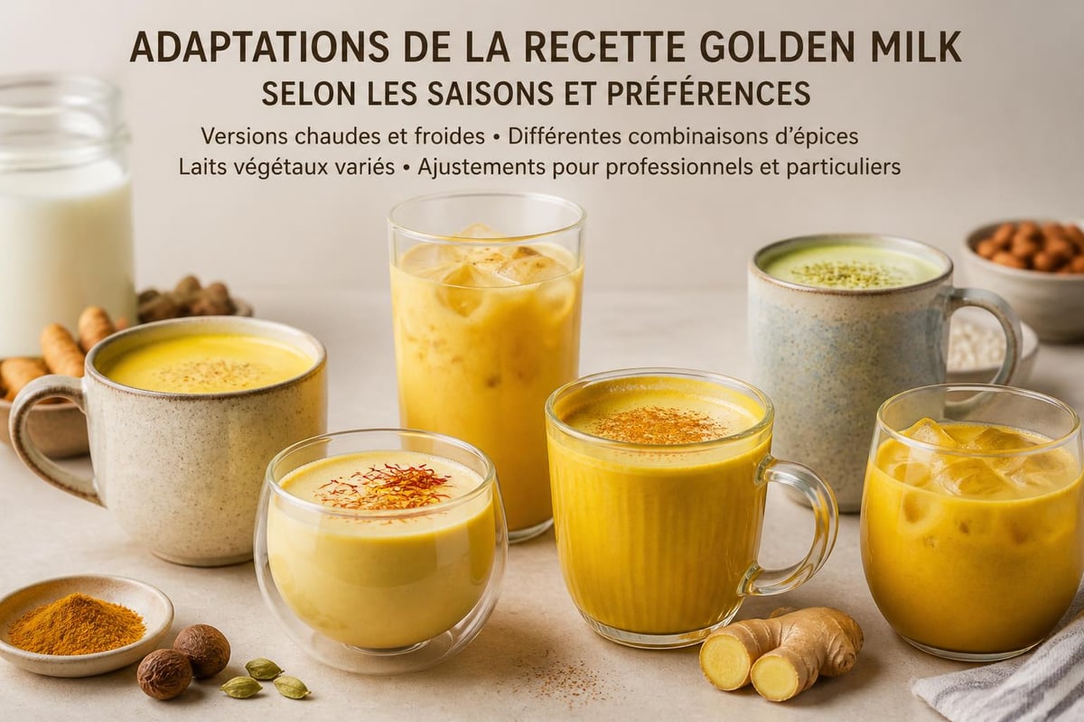 Variations et personnalisation du golden milk