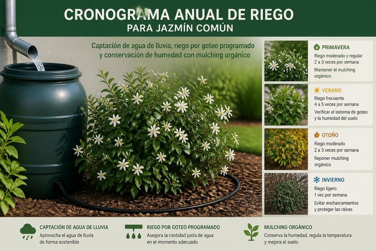 Calendario de riego sostenible