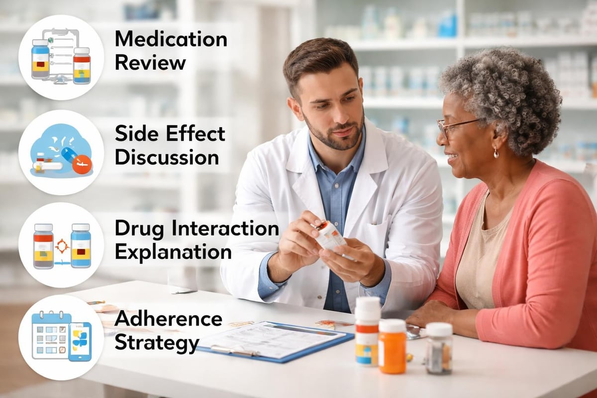 Pharmacy patient counseling workflow