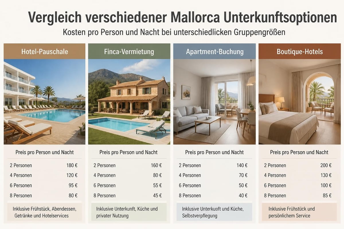 Mallorca Unterkunftstypen