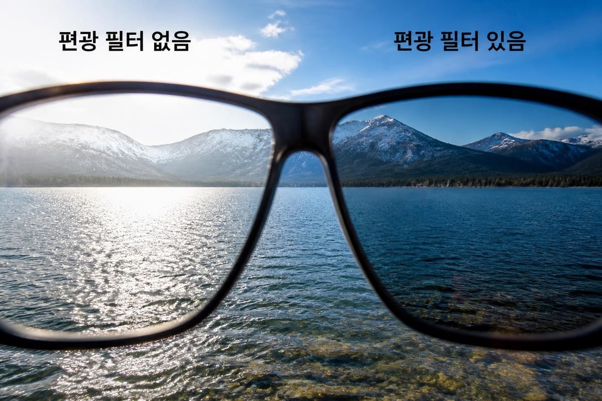 편광 필터의 빛 차단 원리