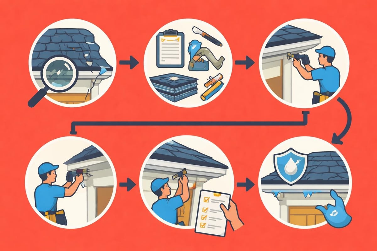 Professional repair process steps