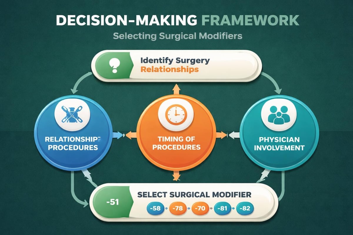 Surgical modifier decision tree