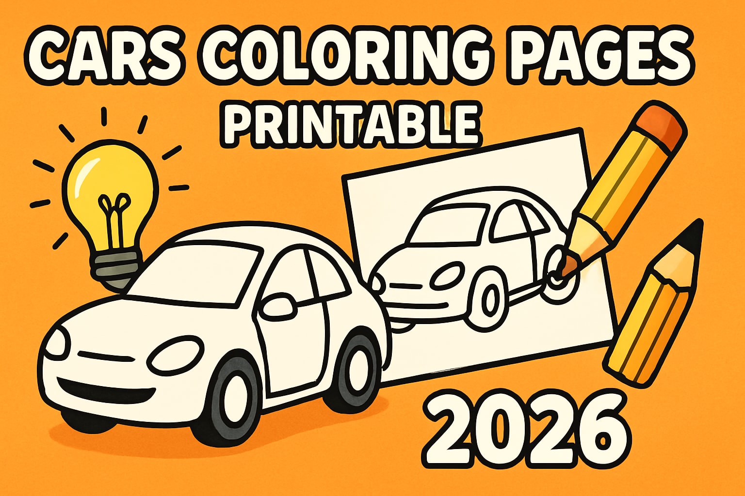 10 Best Cars Coloring Pages Printable for Kids 2026