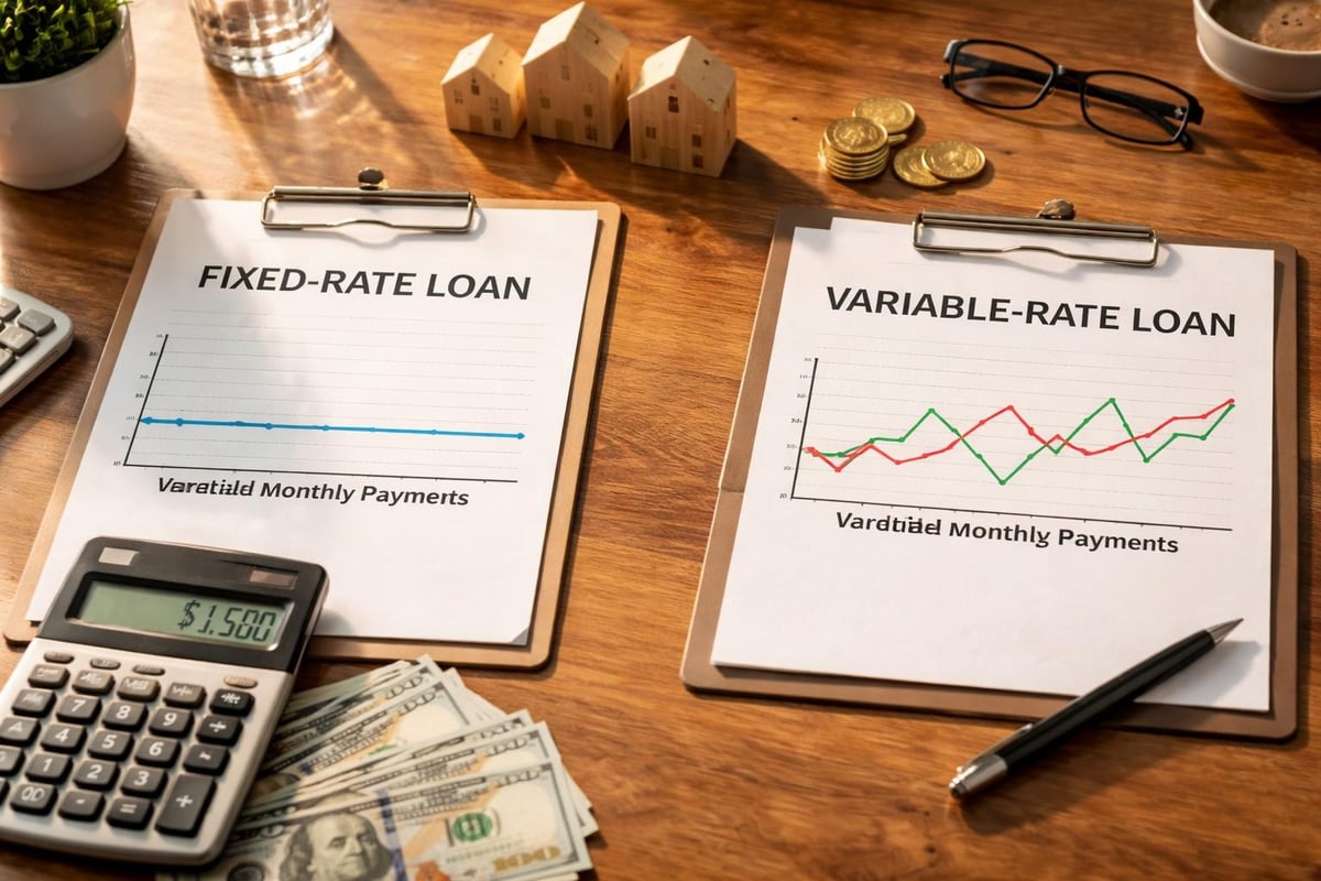 Fixed versus variable rate comparison