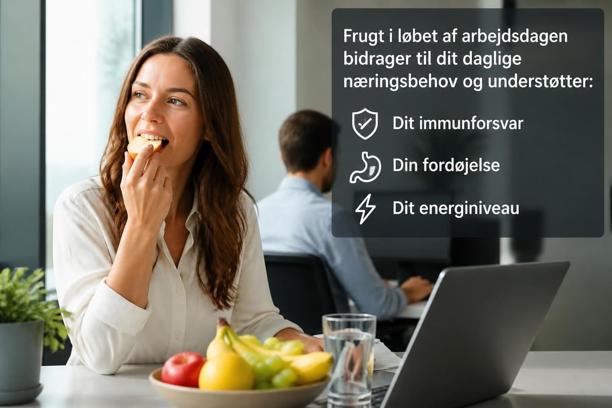 Frugt på arbejde ernæringsværdi