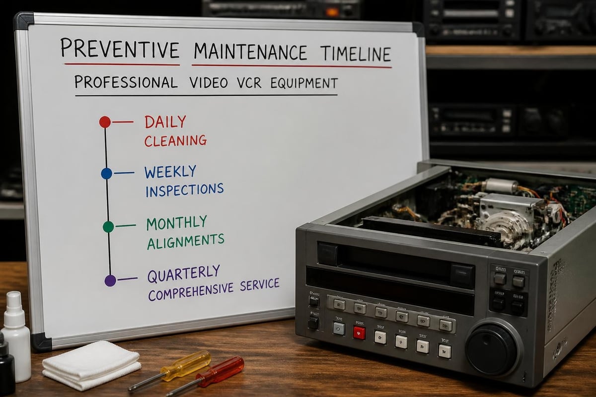 VCR maintenance schedule