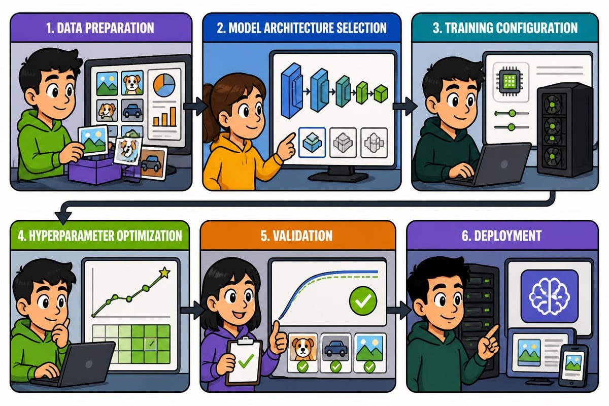 AI training workflow stages