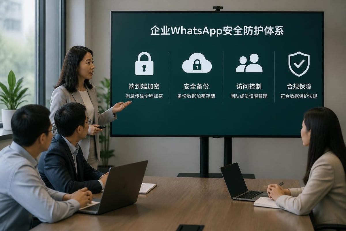 WhatsApp data security framework