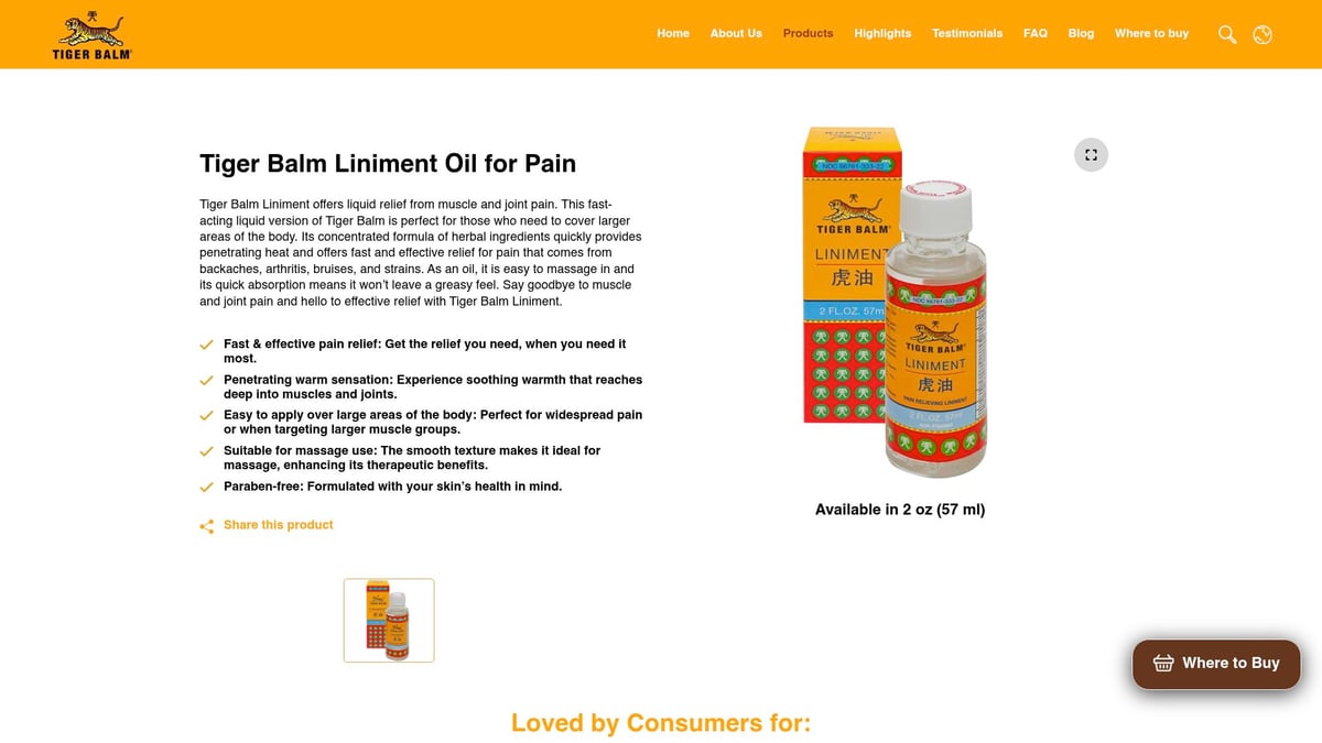 7 Best Oil for Muscle Pain Relief in 2026 - Tiger Balm Liniment Oil