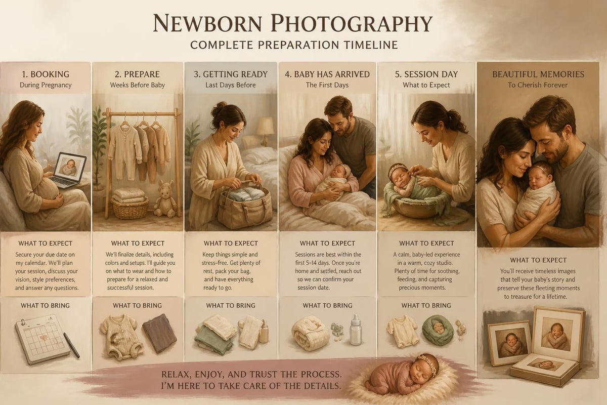 Newborn session preparation checklist