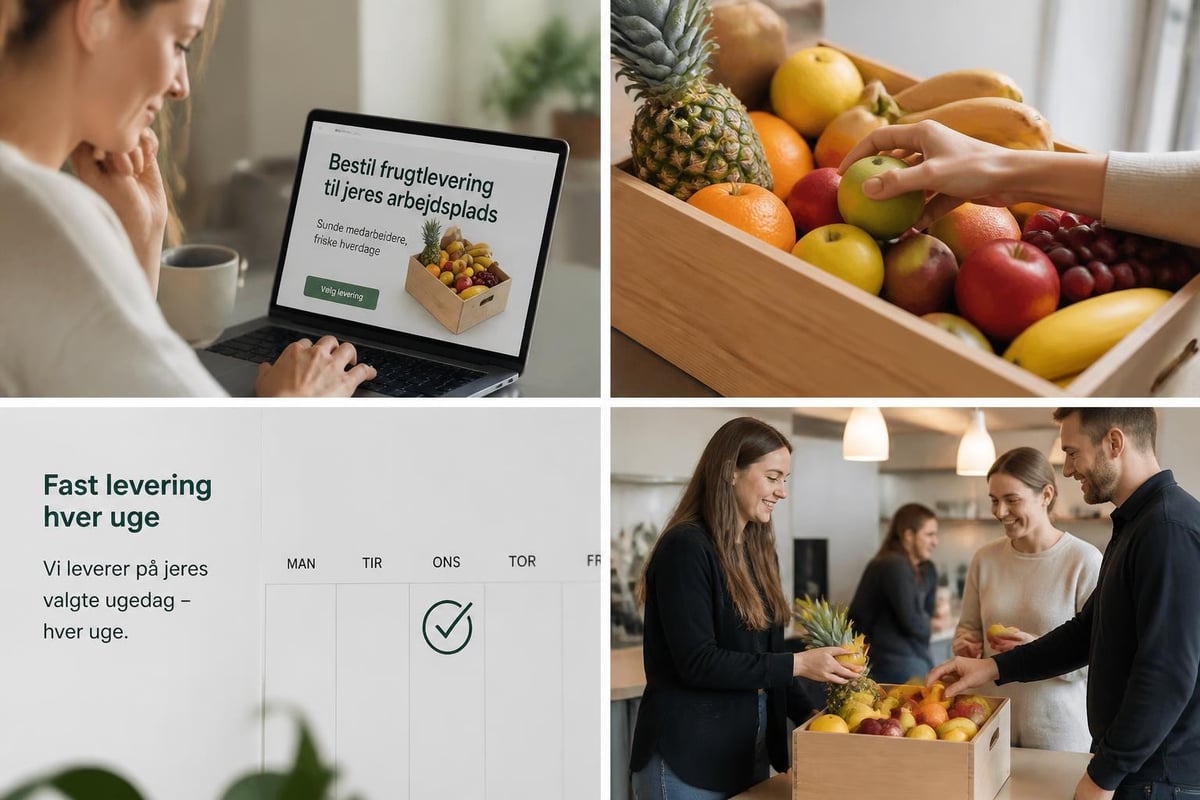 Frugtordning komponenter og leveringsproces