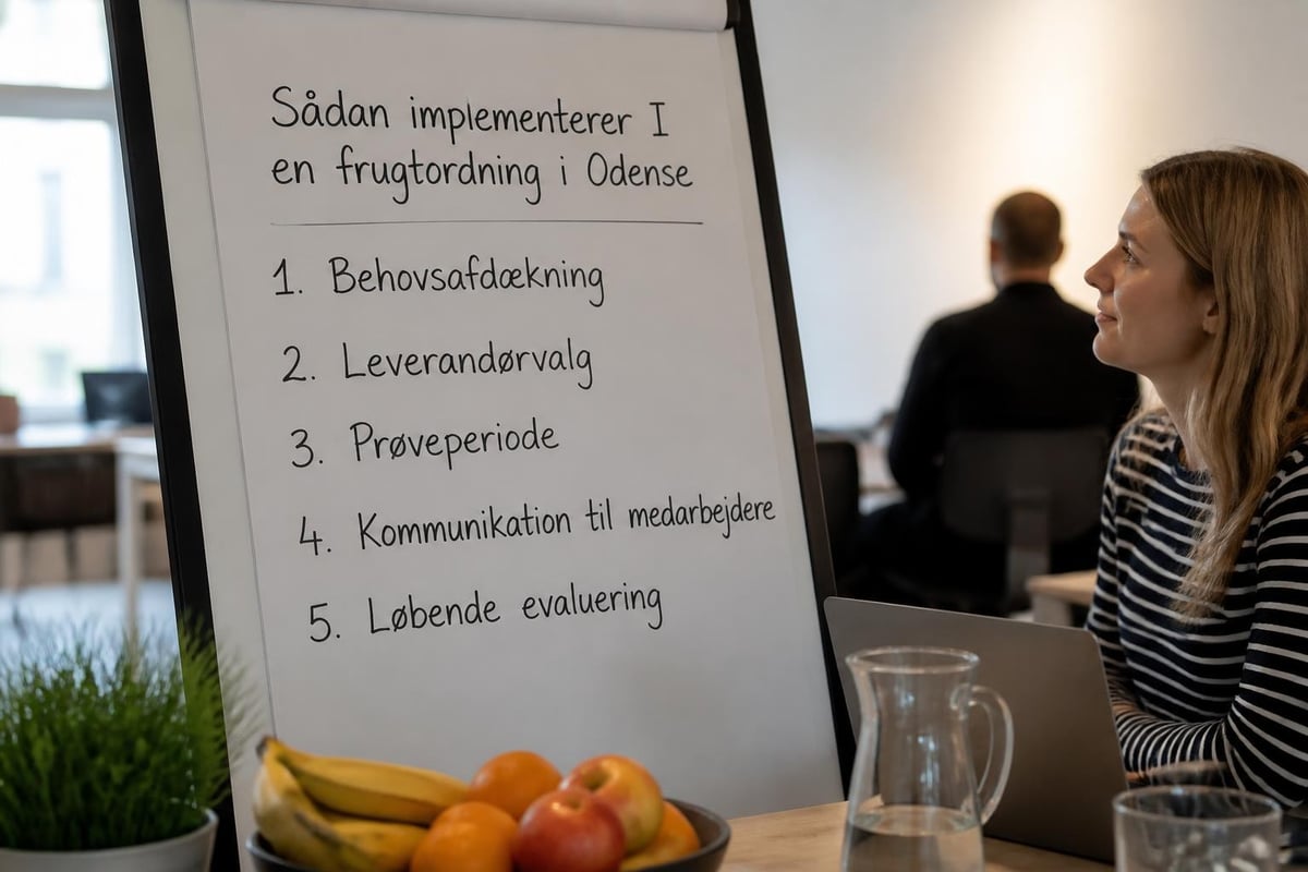 Implementeringsproces for frugtordning