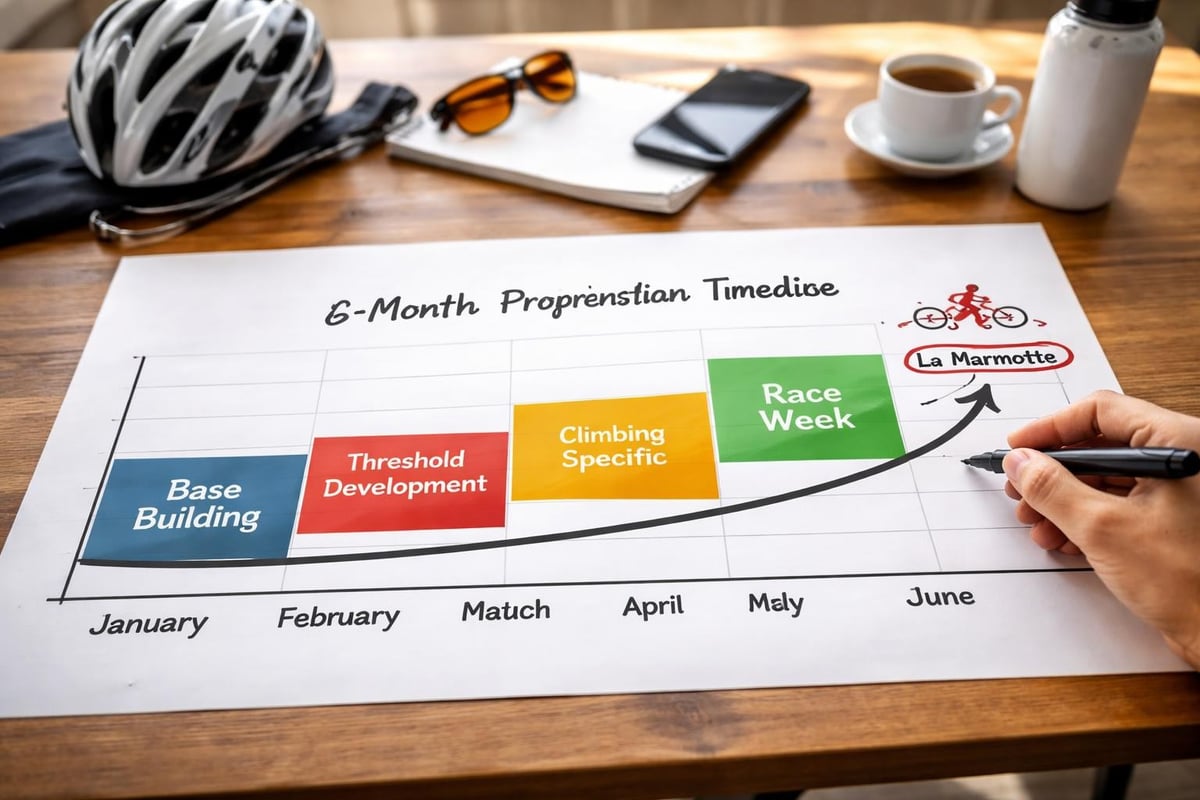 Training periodisation timeline