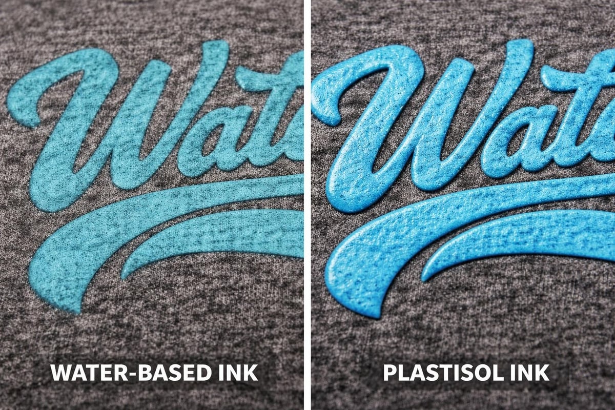 Screen printing ink comparison