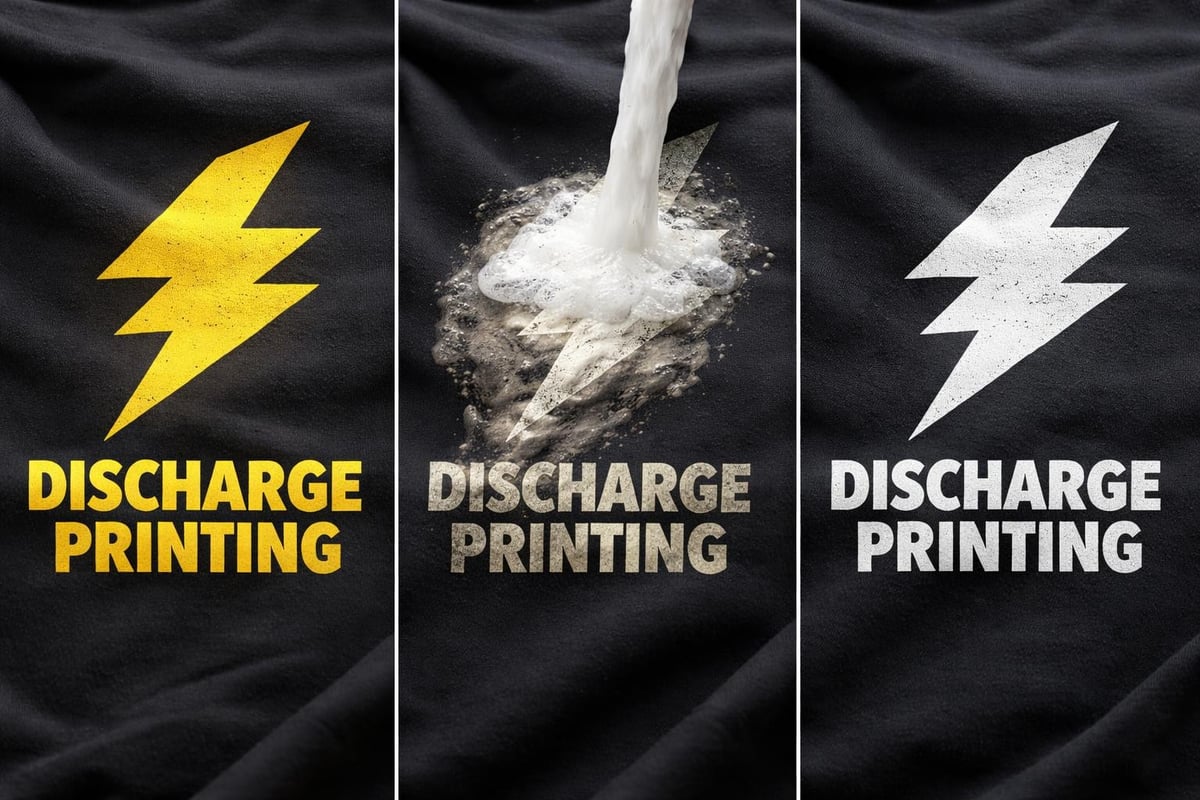 Discharge printing technique