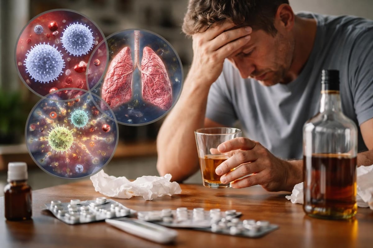 Alcohol's impact on immune system