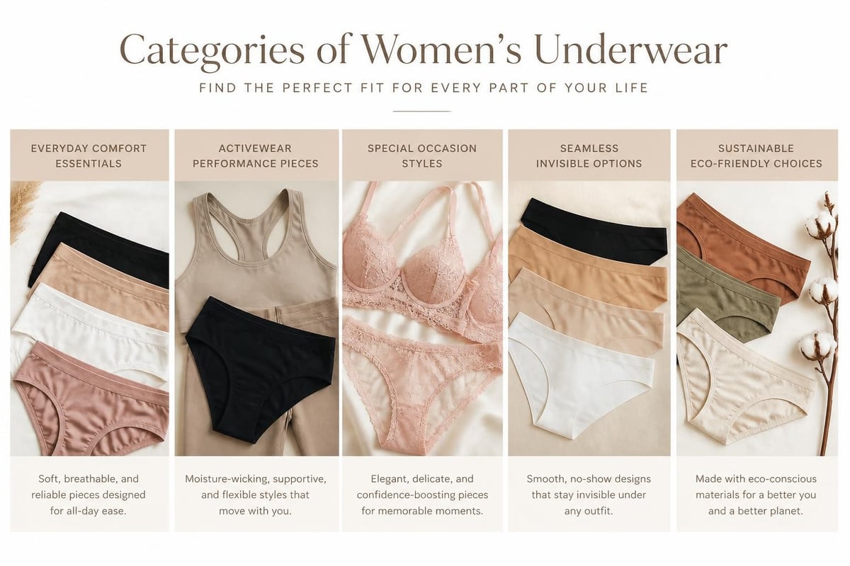 Underwear style categories