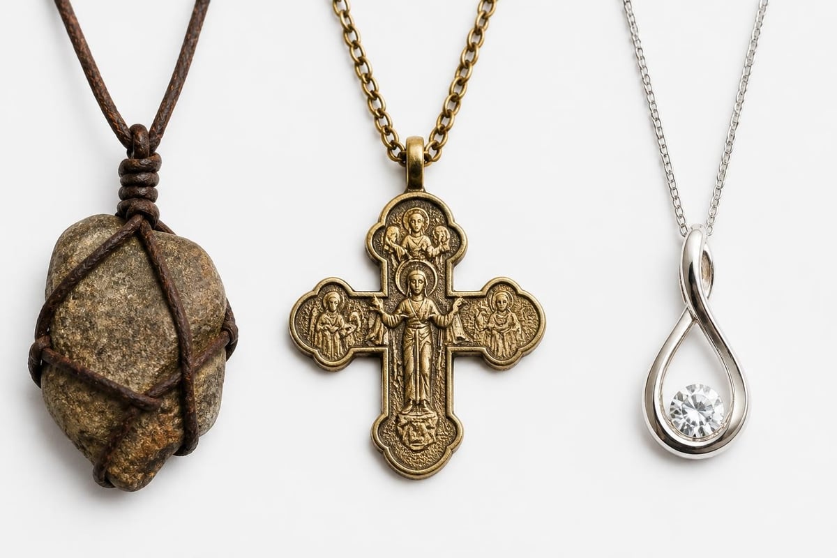 Historical evolution of pendant jewelry