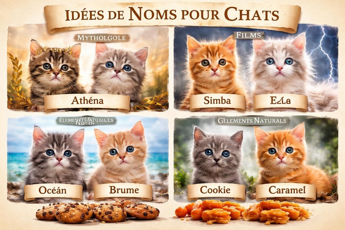 Pawtounes - Prénom pour un Chat : Guide Complet et Idées Originales - Catégories thématiques de prénoms pour chats