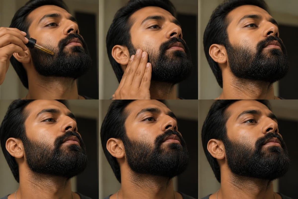 Beard oil absorption process