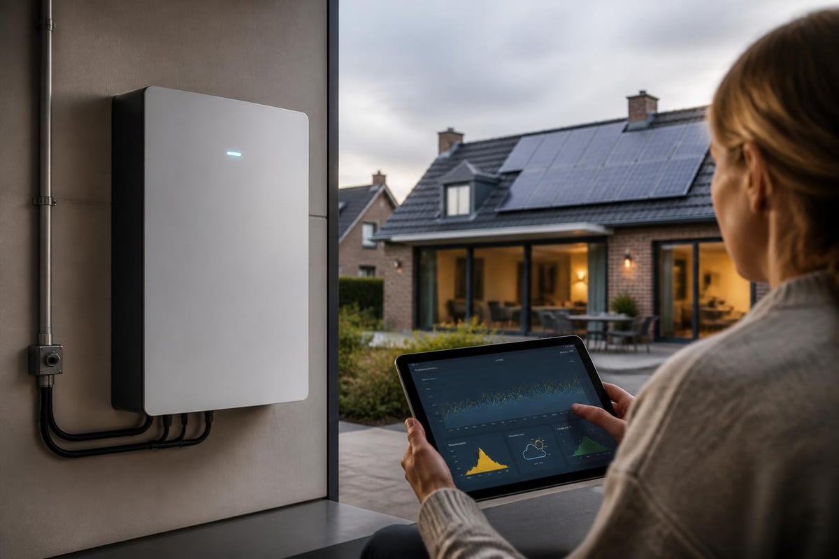 Automatische energieoptimalisatie door slimme thuisbatterij