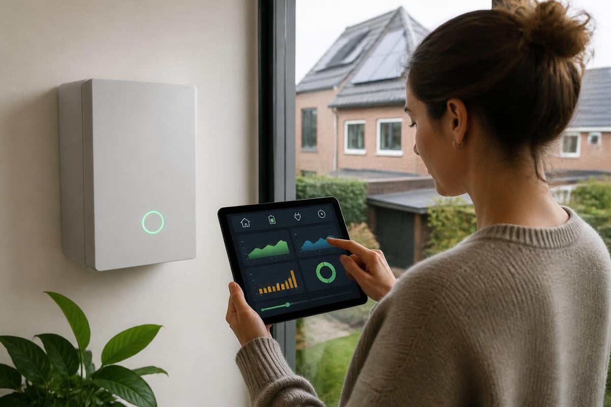 Configuratie slimme thuisbatterij software