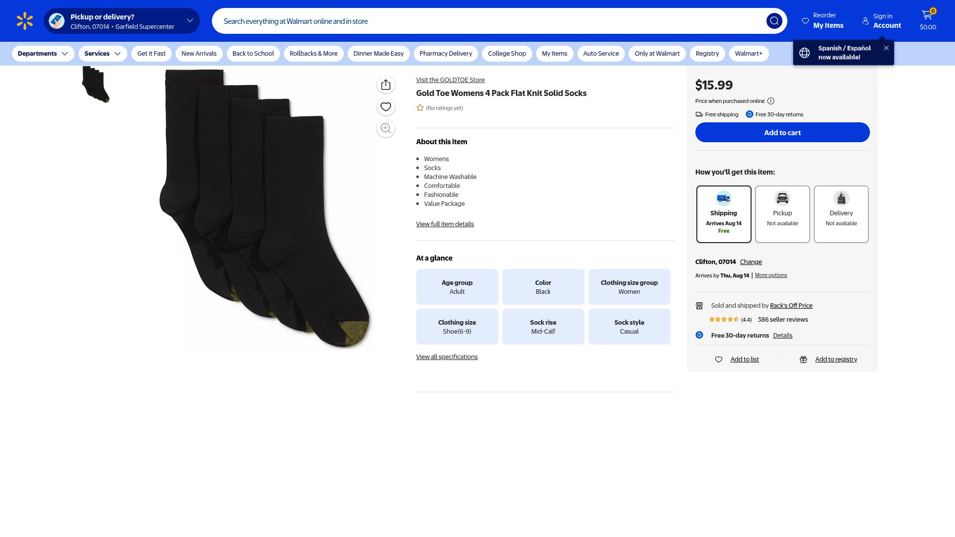 Top 10 Soft Top Socks Ladies Will Love in 2025 - Gold Toe Women’s 4 Pack Flat Knit Solid Socks