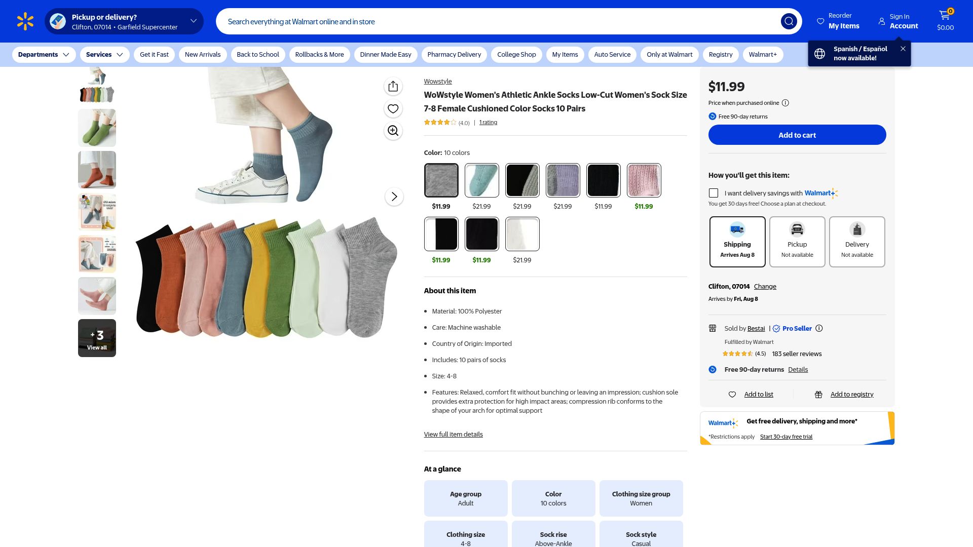 Top 10 Soft Top Socks Ladies Will Love in 2025 - WoWstyle Women’s Athletic Ankle Socks Low-Cut Soft Top (10 Pairs)