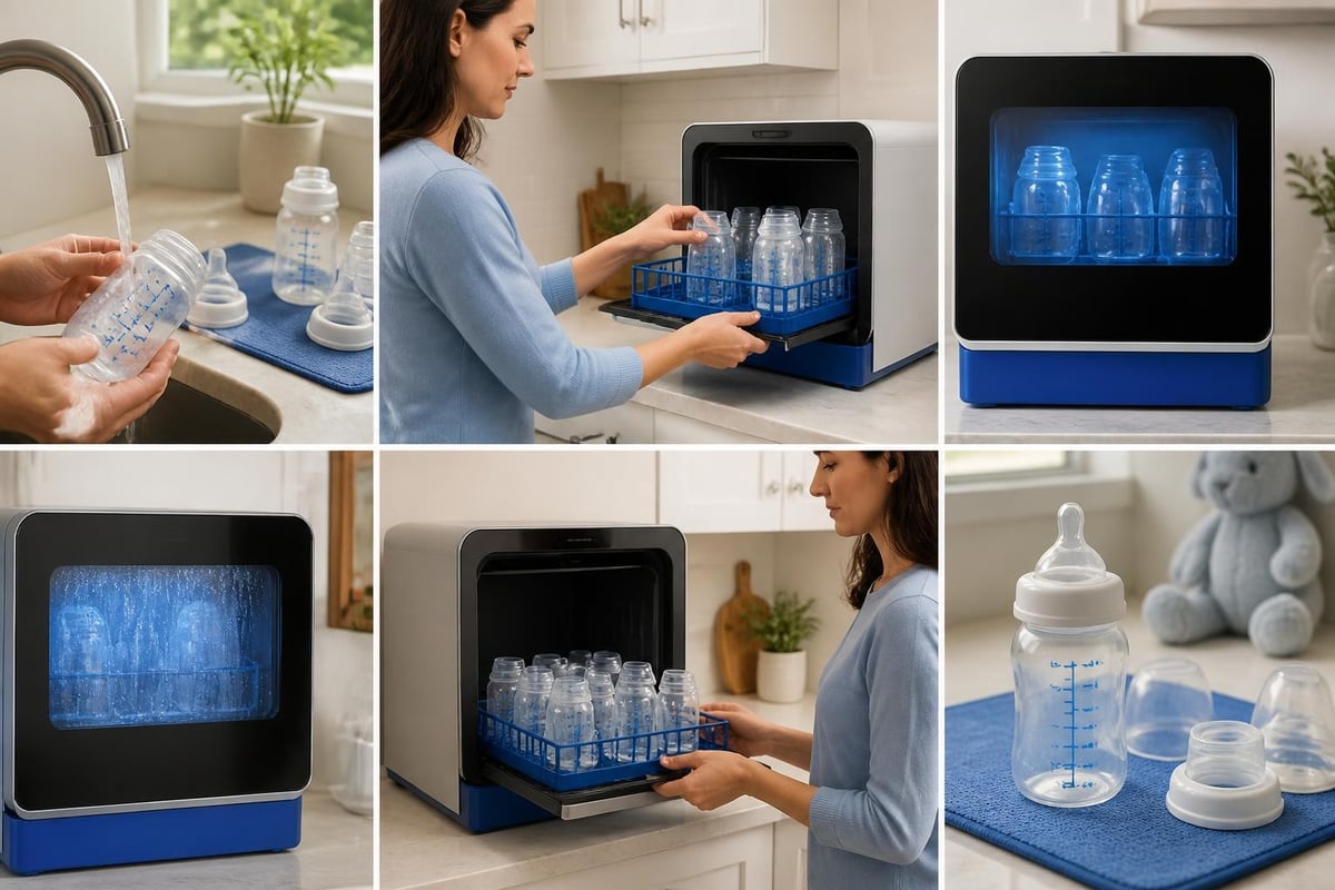 Daily feeding bottle washer routine