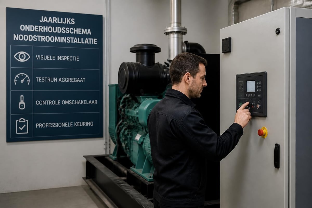 Onderhoudsschema noodstroom