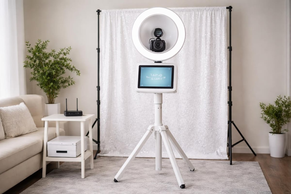 Photo booth equipment components