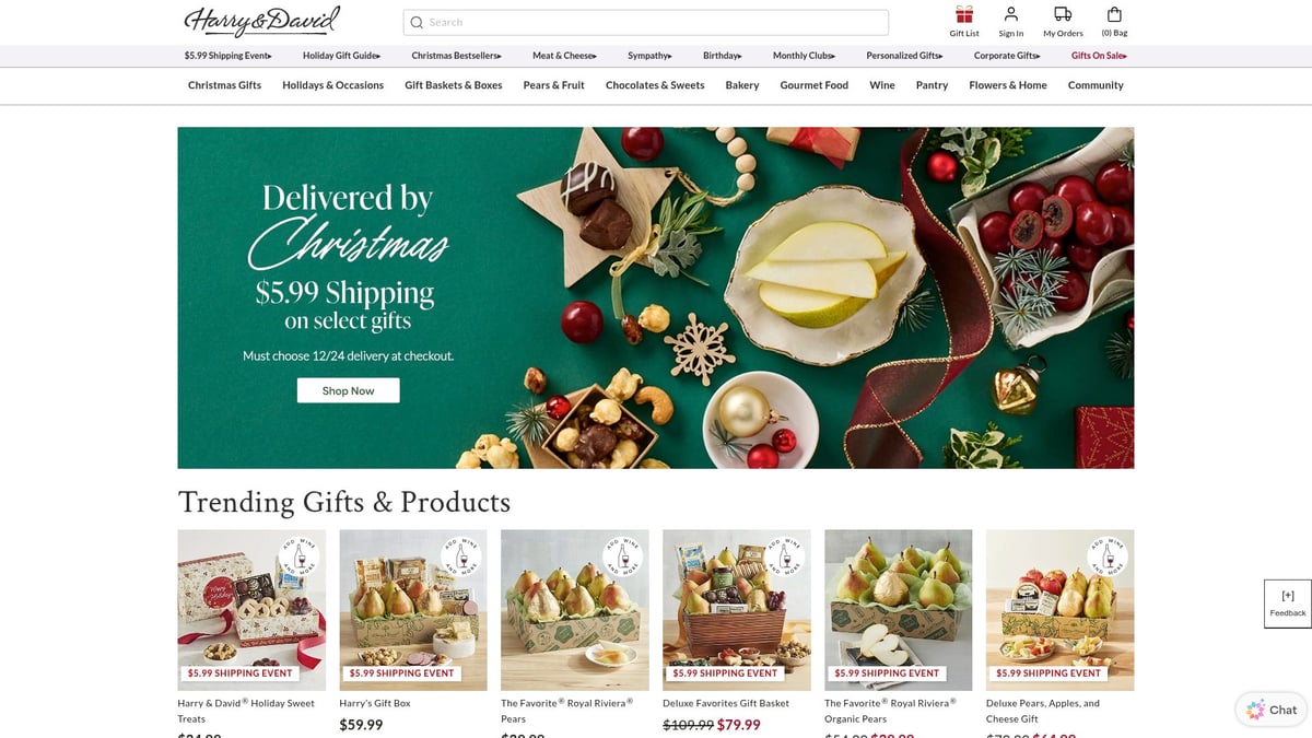 9 Irresistible Holiday Food Gift Packages to Try in 2026 - Harry & David: Deluxe Holiday Charcuterie & Cheese Gift