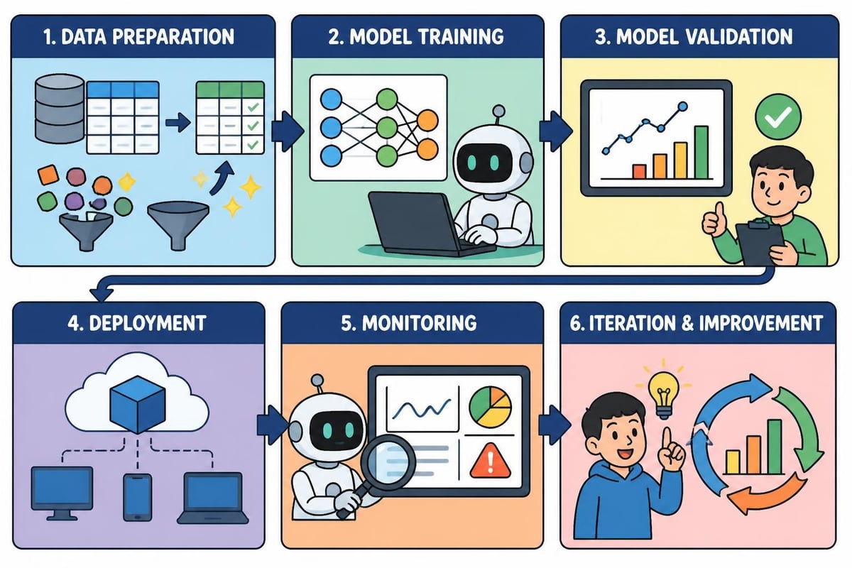 Machine learning workflow stages