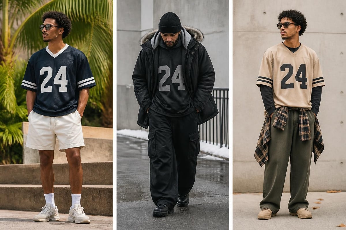 Seasonal jersey styling
