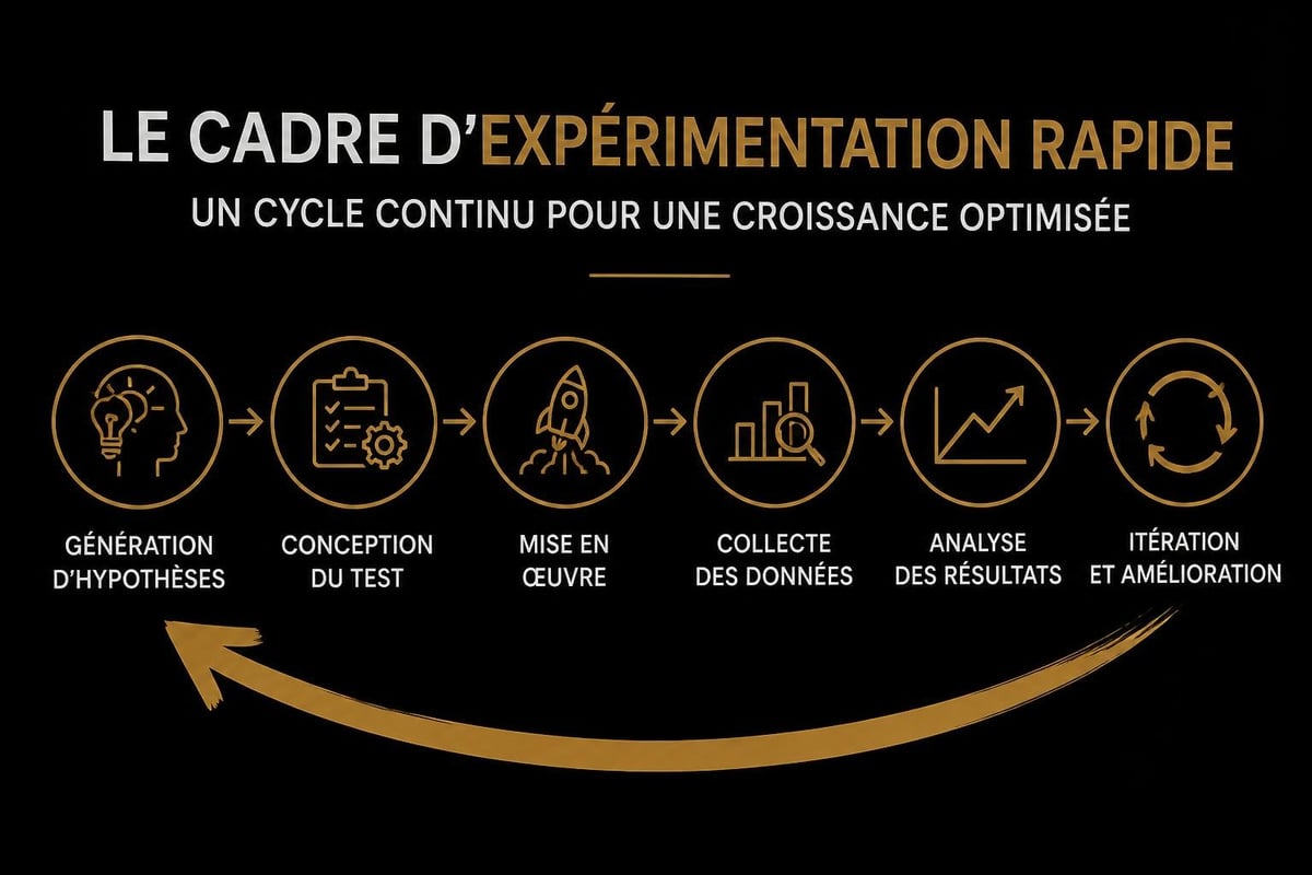 Growth hacking experimentation cycle