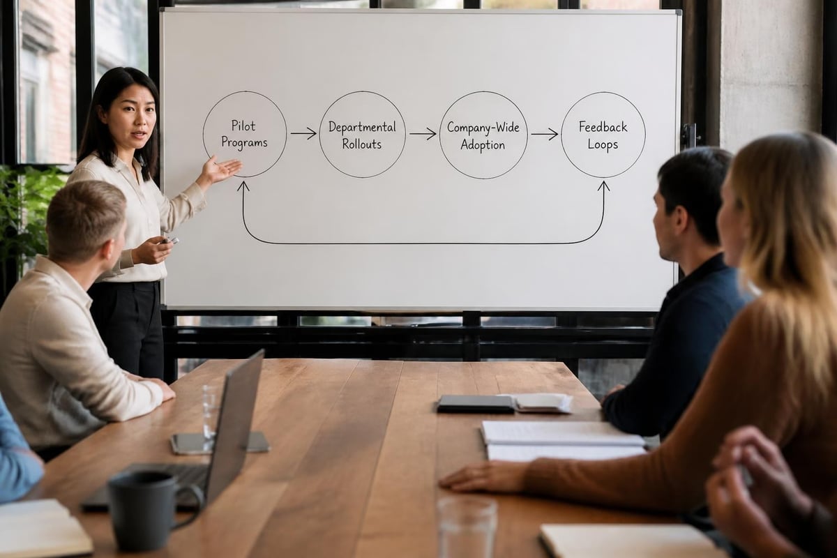 Knowledge management adoption curve