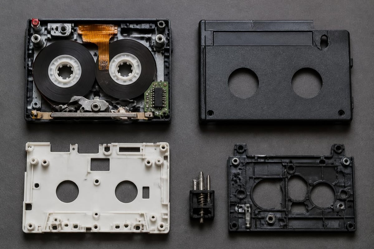 MiniDV cassette components