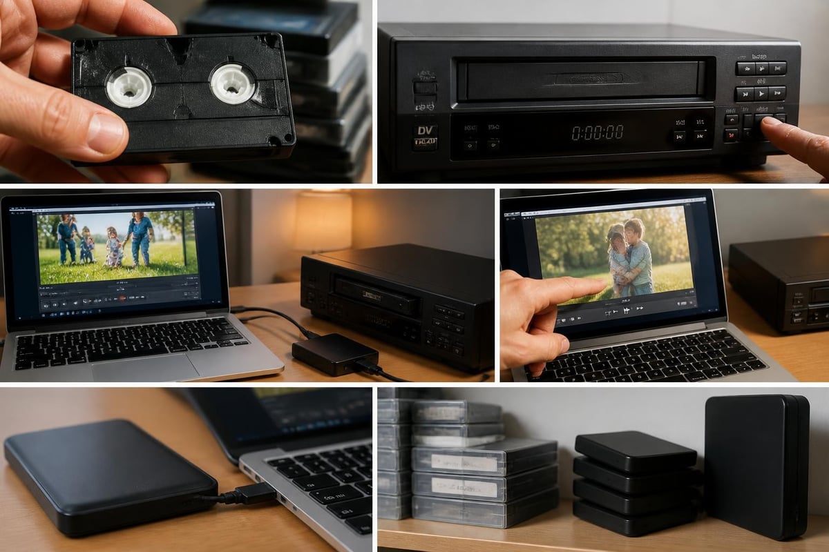 MiniDV digitization workflow