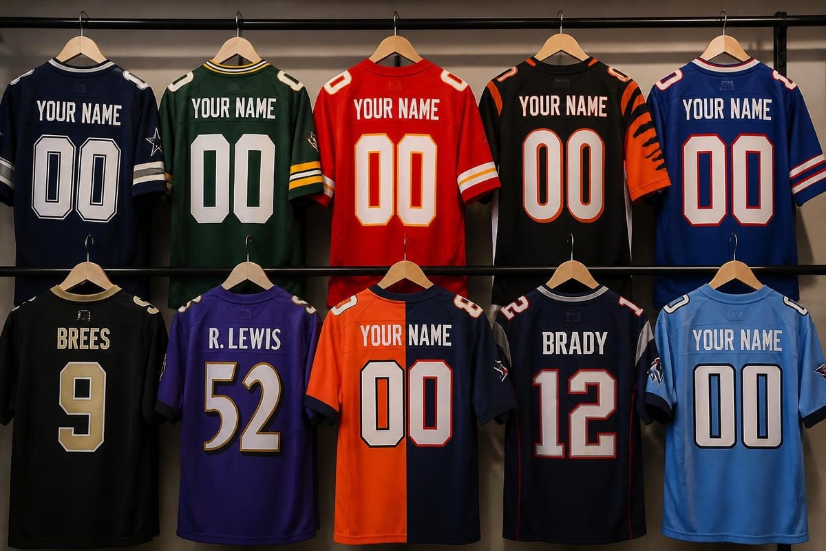 Custom NFL jersey options