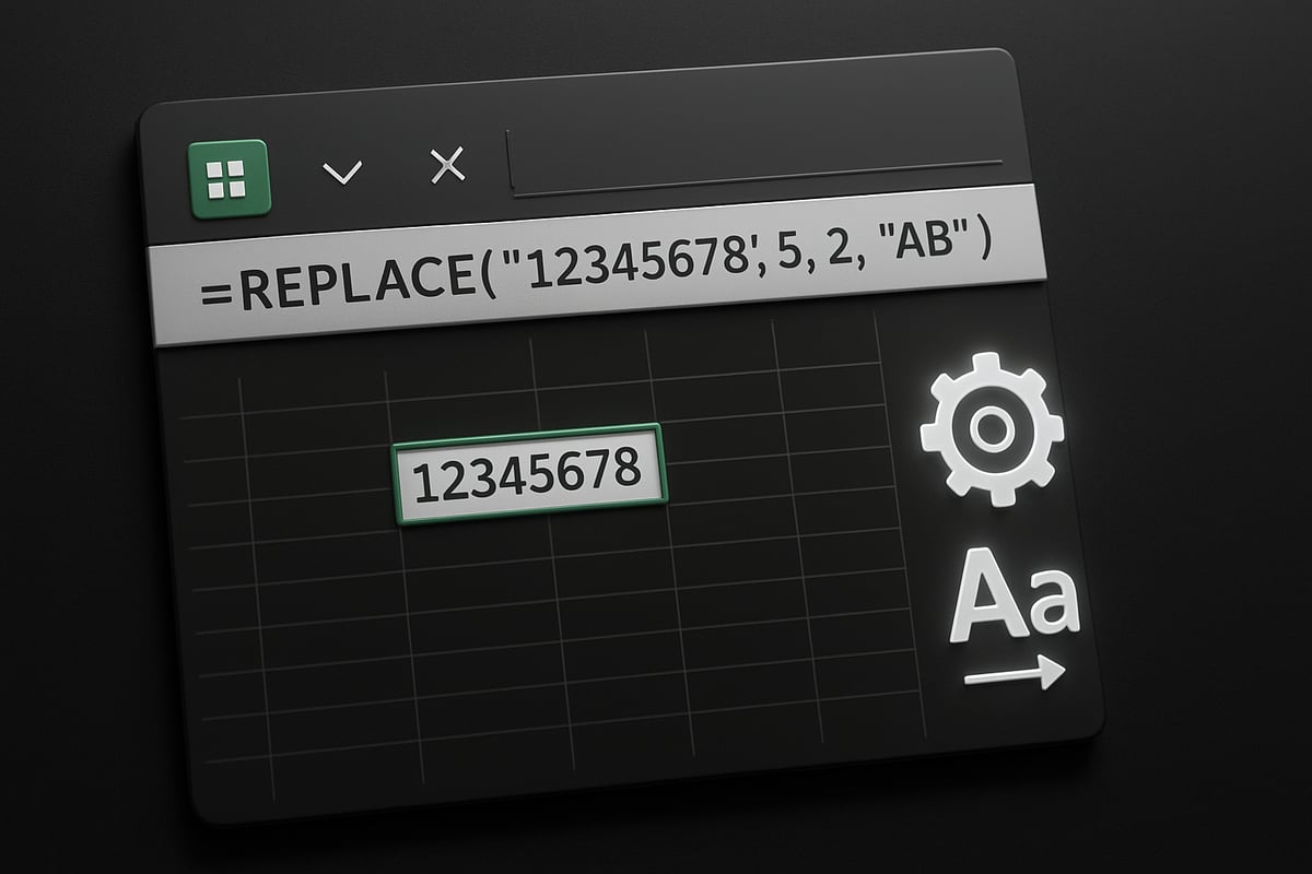 Understanding the Excel REPLACE Function