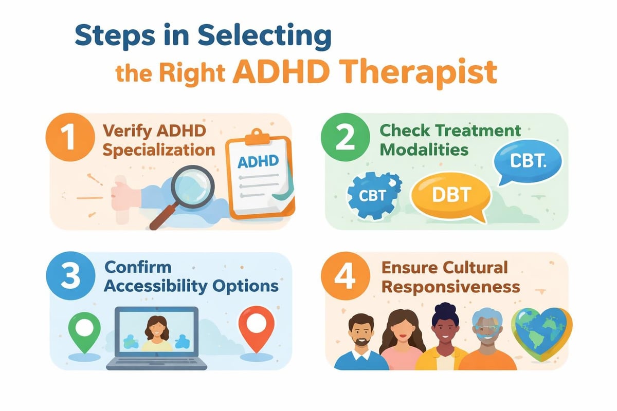 Finding ADHD therapist process