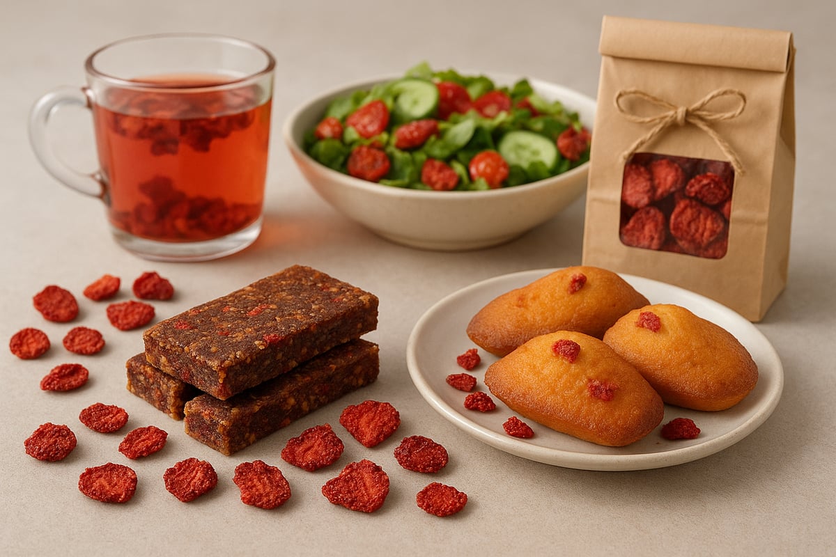 Idées gourmandes et recettes créatives avec les fraises séchées