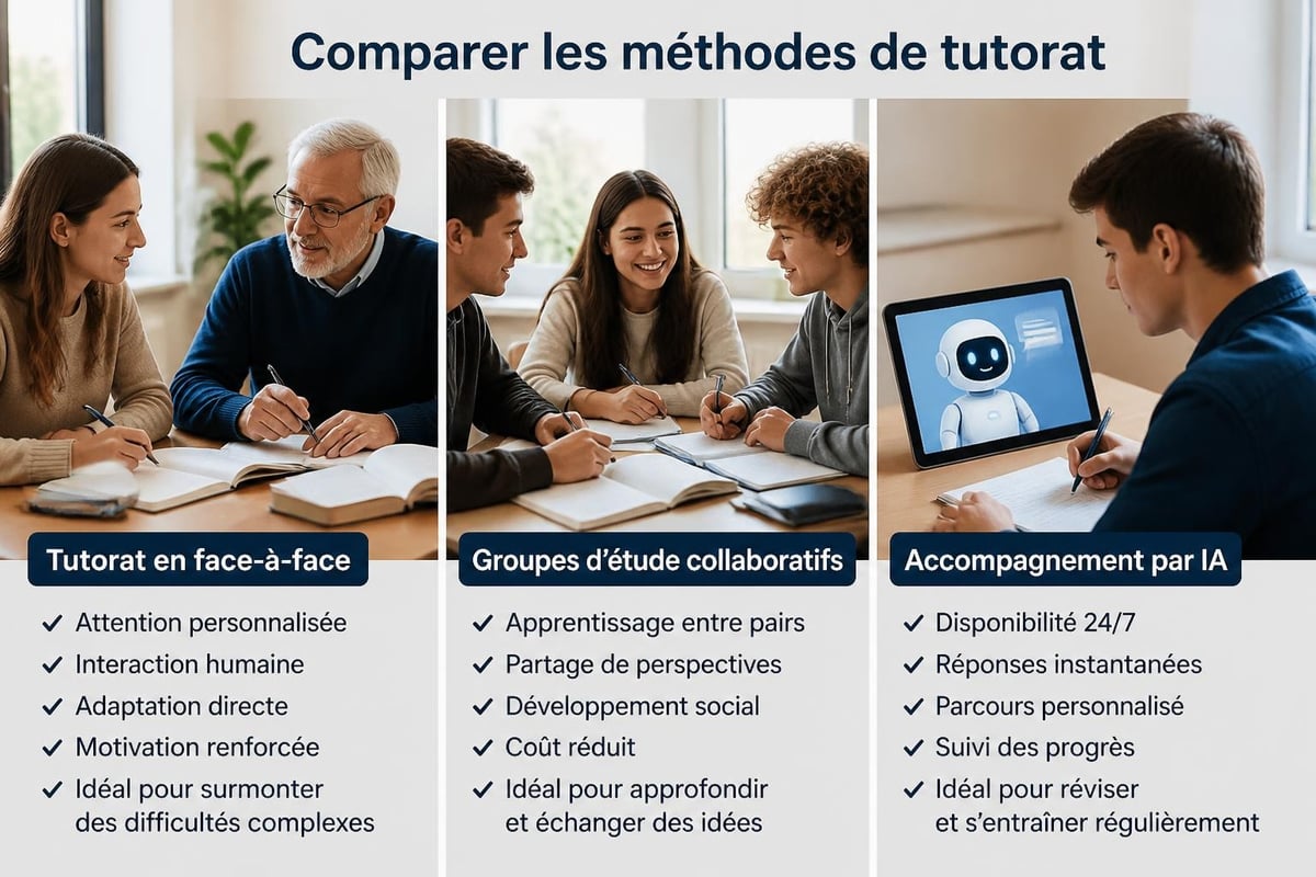 Méthodes de tutorat comparées