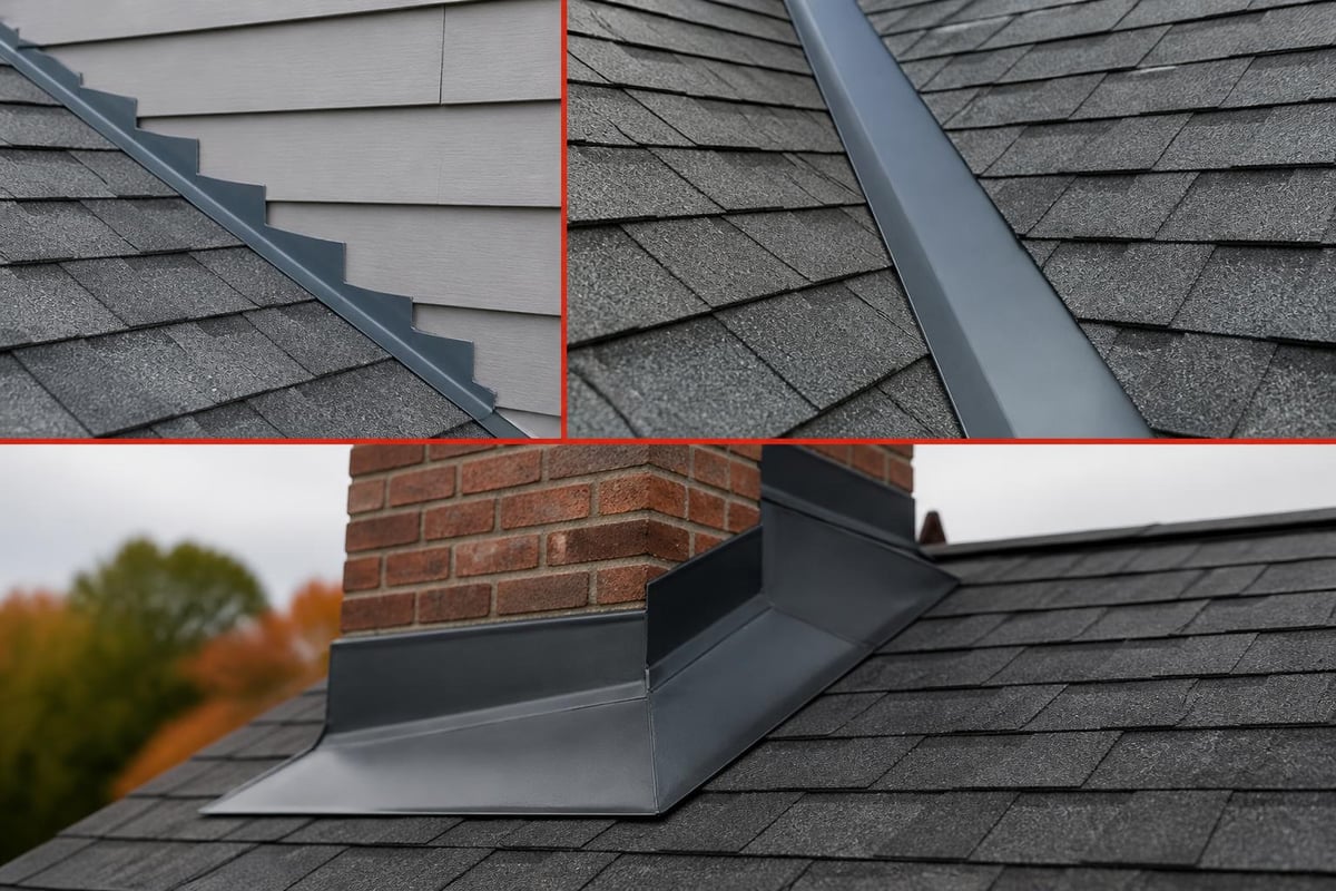 Roof flashing installation