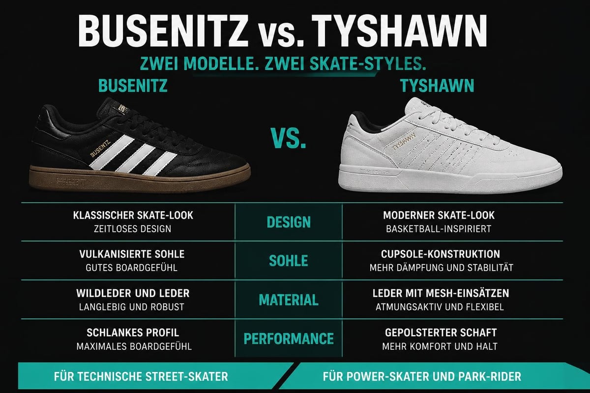Vergleich adidas Skate-Modelle