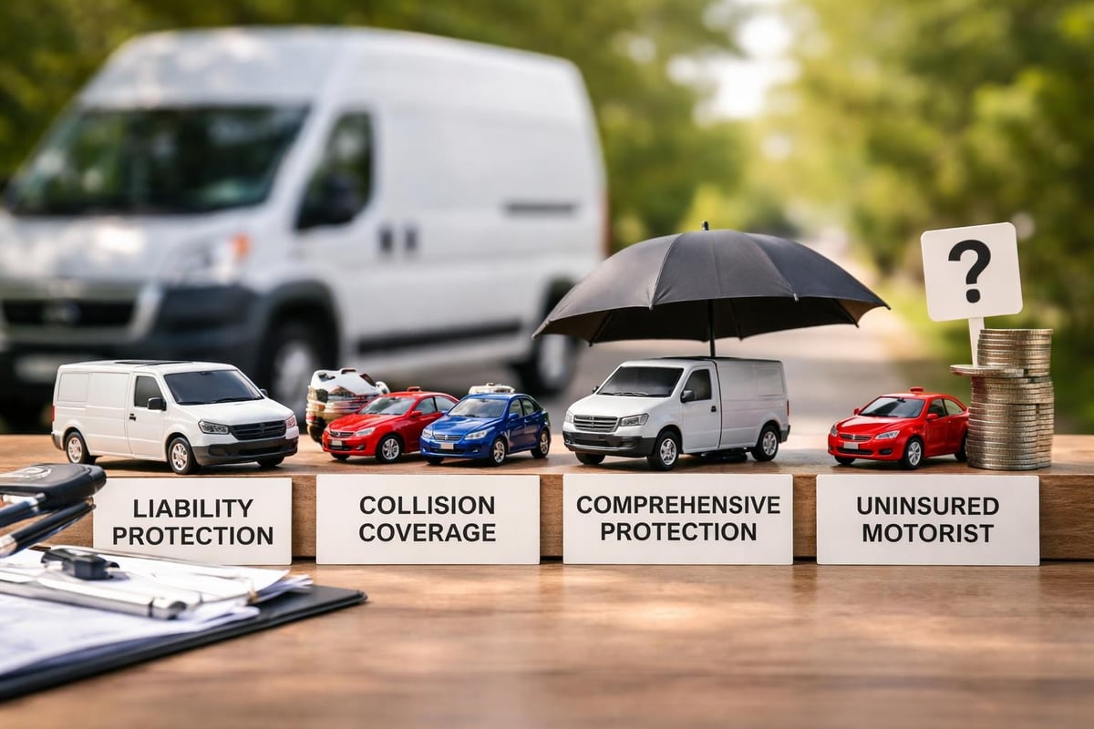 Business vehicle insurance coverage types
