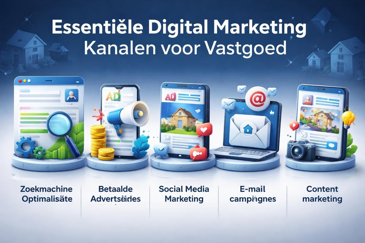 Digital marketing kanalen voor vastgoed