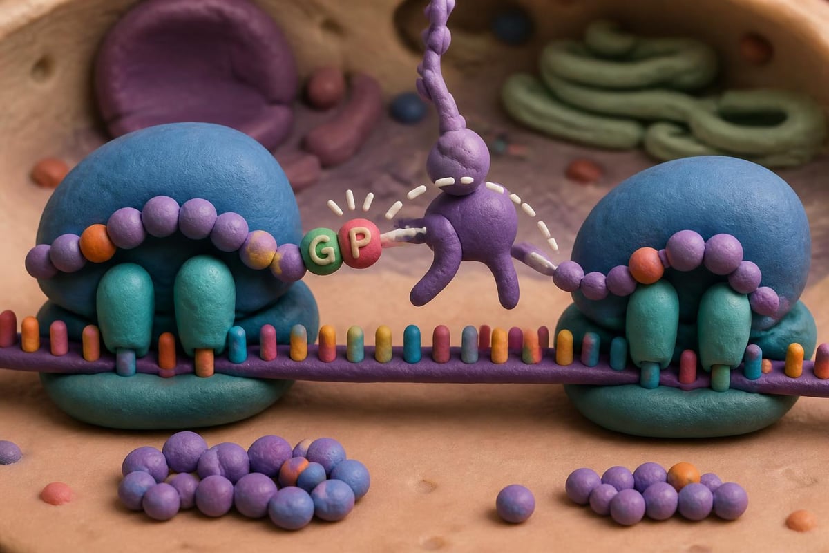 2A peptide ribosomal skipping mechanism