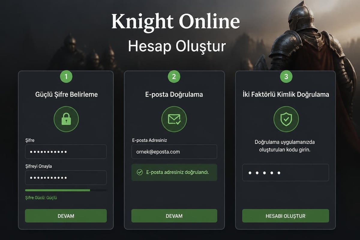 Hesap güvenliği adımları